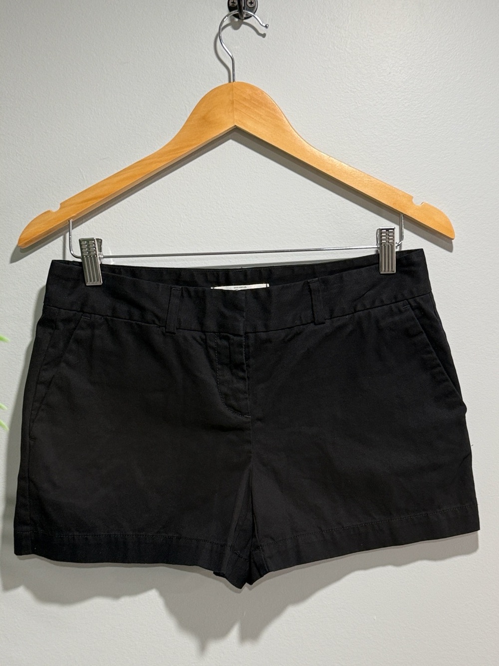 LOFT Black Tailored Bermuda Shorts